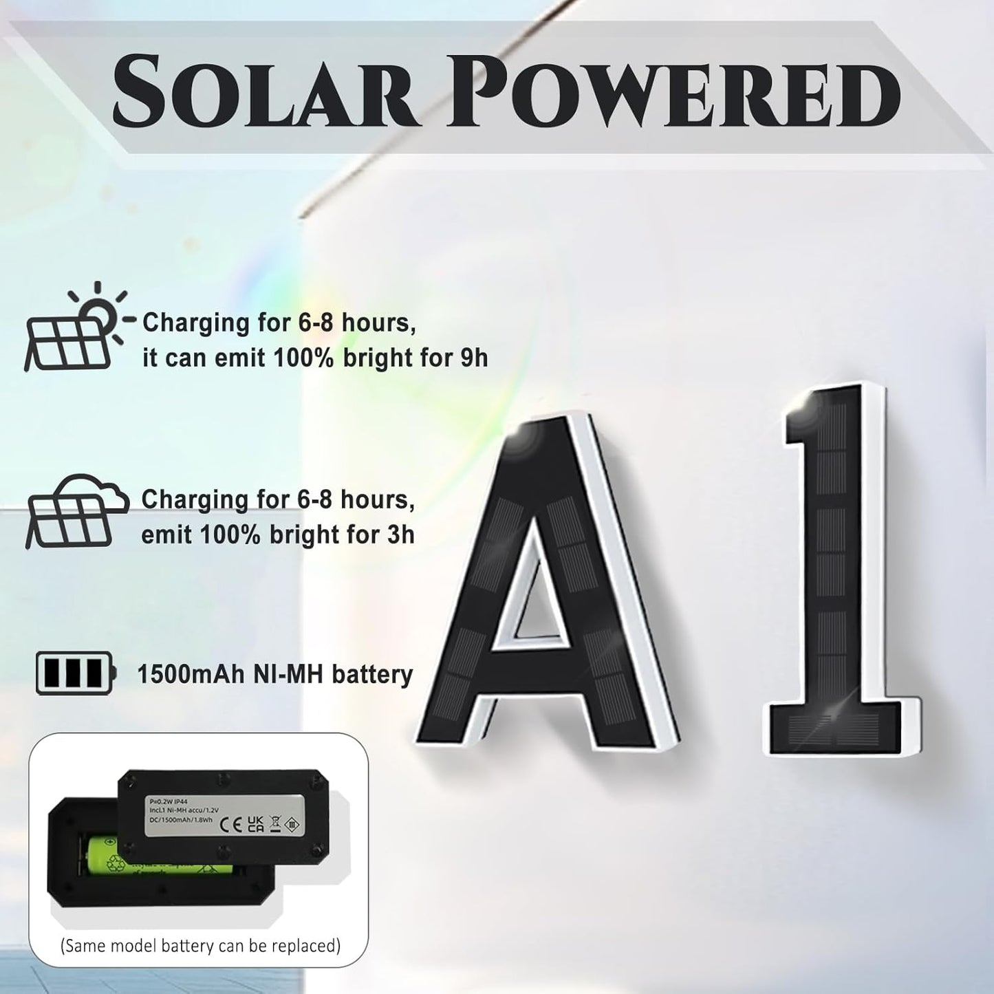 Lumiiva Illuminated Solar House Numbers™