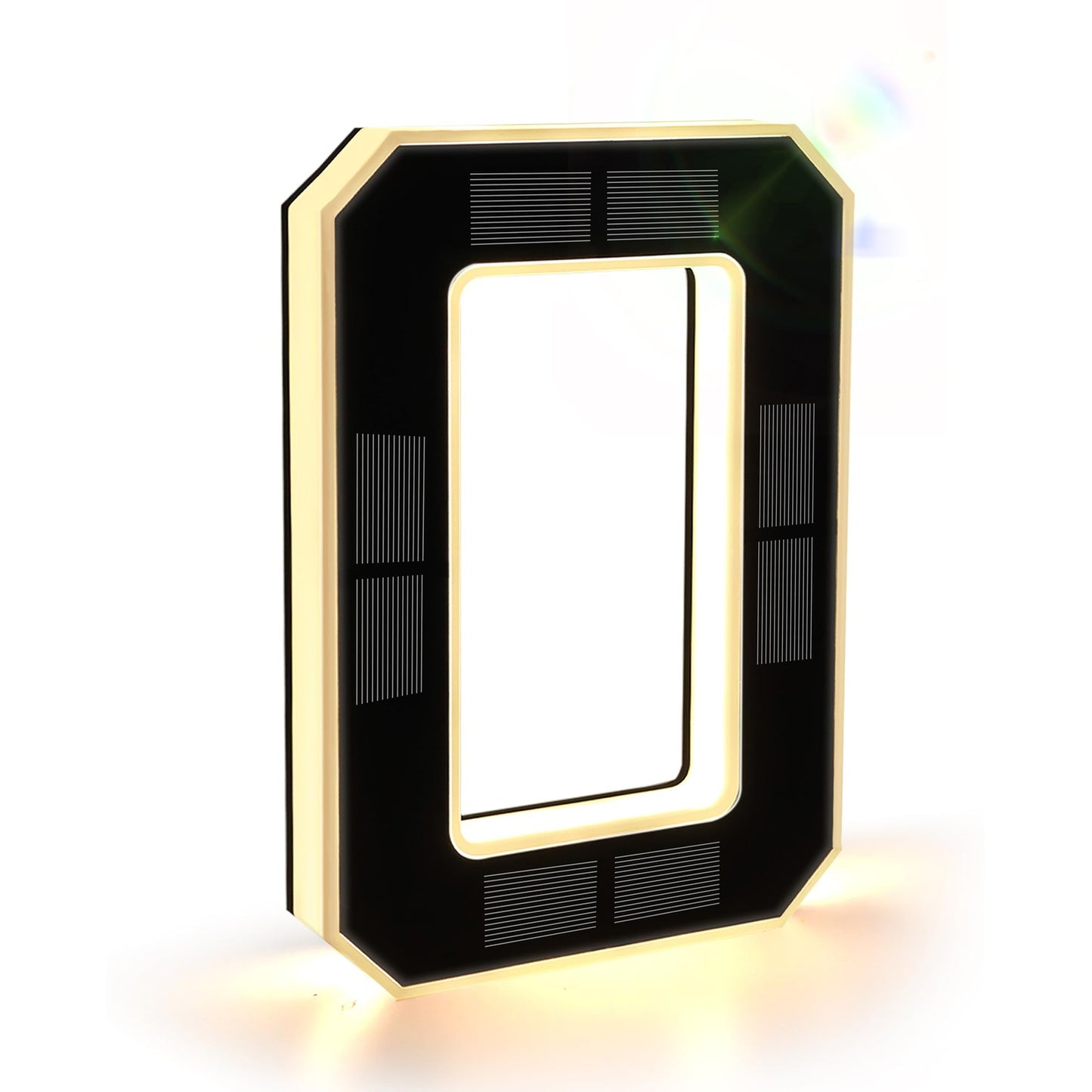 9 Inch Solar Lighted House Numbers for Outside, Light up Waterproof LED Addre