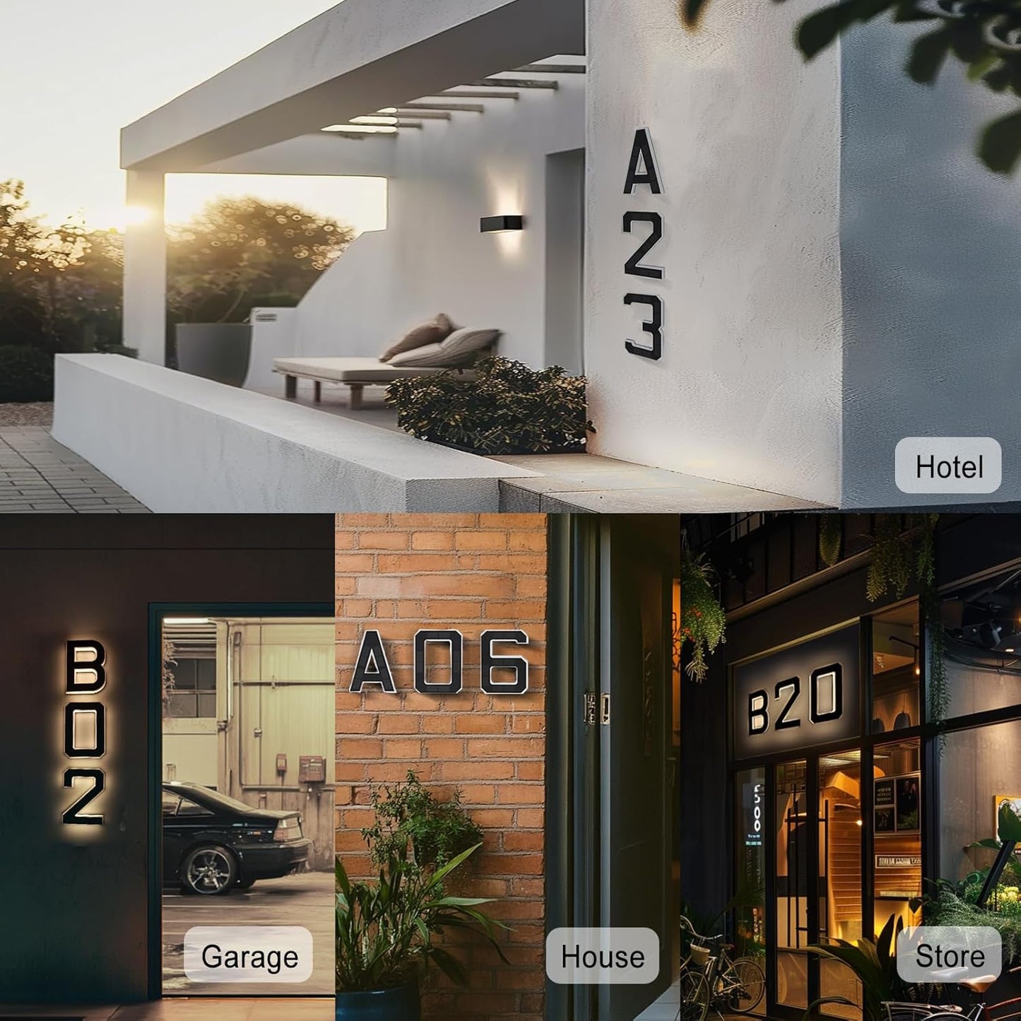 Lumiiva Illuminated Solar House Numbers™