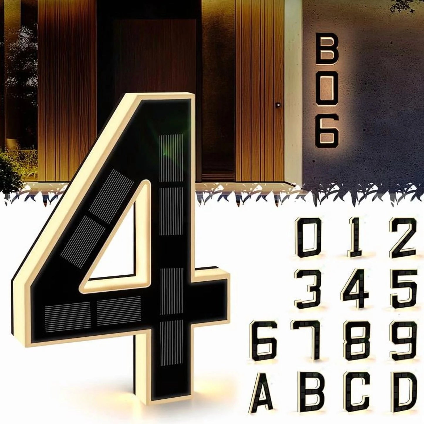 Lumiiva Illuminated Solar House Numbers™