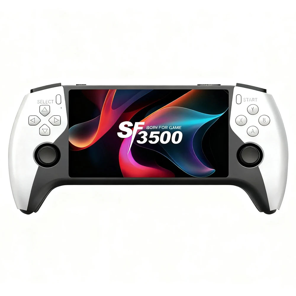 SF3500 Handheld Game Console, 5-Inch IPS Large Screen Portable Game Console, Built-in 20000+ Games, Supports FHD Output