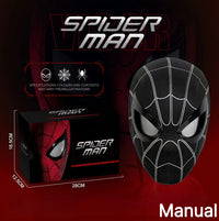 In Stock Miles Spider-Man 1:1 Scale Electronic Mask With Moving Glowing Eyes Ring Control Cosplay Toy Gift For Boys Gift