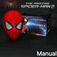 In Stock Miles Spider-Man 1:1 Scale Electronic Mask With Moving Glowing Eyes Ring Control Cosplay Toy Gift For Boys Gift