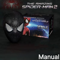 In Stock Miles Spider-Man 1:1 Scale Electronic Mask With Moving Glowing Eyes Ring Control Cosplay Toy Gift For Boys Gift