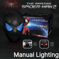 In Stock Miles Spider-Man 1:1 Scale Electronic Mask With Moving Glowing Eyes Ring Control Cosplay Toy Gift For Boys Gift