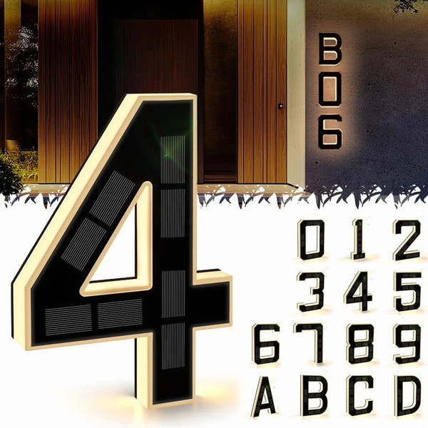 Lumiiva Illuminated Solar House Numbers™